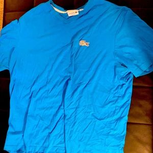 Lacoste v neck blue